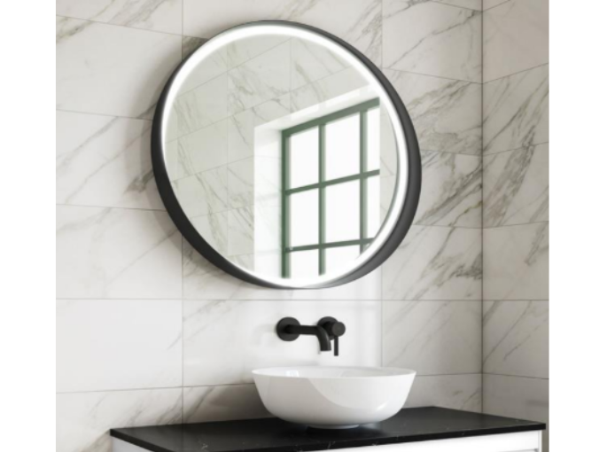 Ogledalo Frame Black 70 sa led